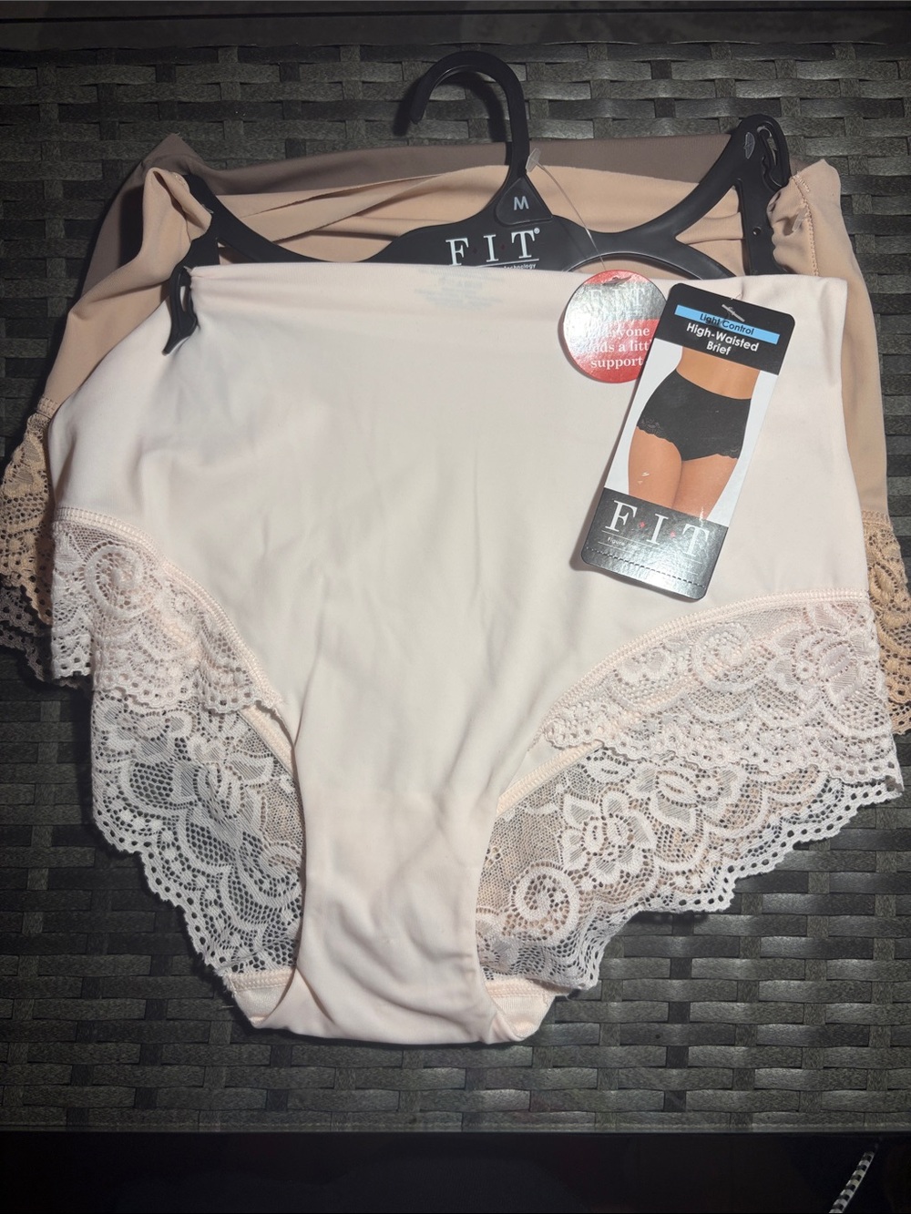 FIT Figure Improving Technology Light Control, High Waisted Lace Brief Set Of 3
